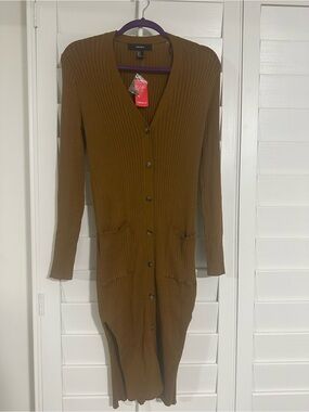 Forever 21 Amber Ribbed Button-Up Cardigan